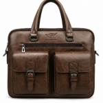 Premium Vintage Leather Laptop Briefcase – Men's Business Messenger Bag