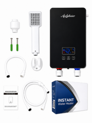 Anlabeier Instant Electric Water Heater with Digital Display & Shower Set